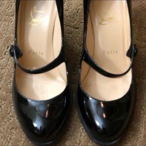 Christian Louboutin black Mary Janes Size 6.5